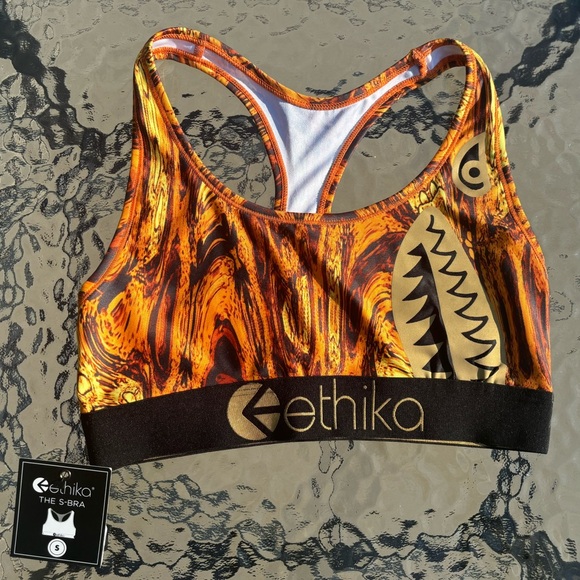 S Ethika Bomber Torched Sports Bra Size Small - Picture 1 of 5
